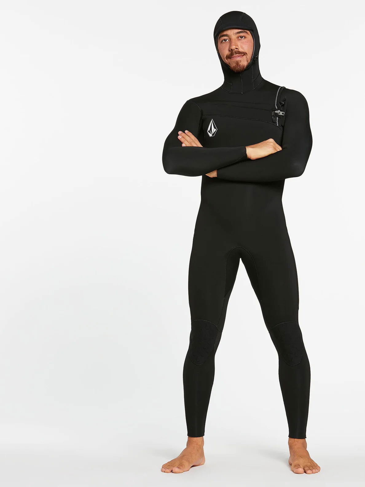 Volcom - Modulator 5/4/3 Hooded C/Z Wetsuit | Black -  - Married to the Sea Surf Shop - 