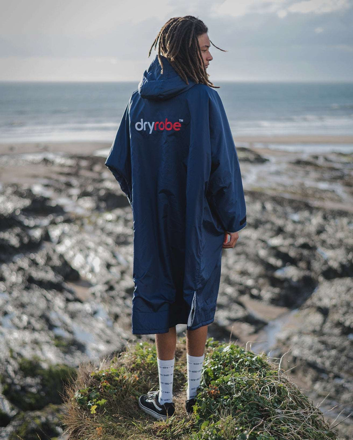 Dryrobe Advance - Navy/Grey | Long Sleeve