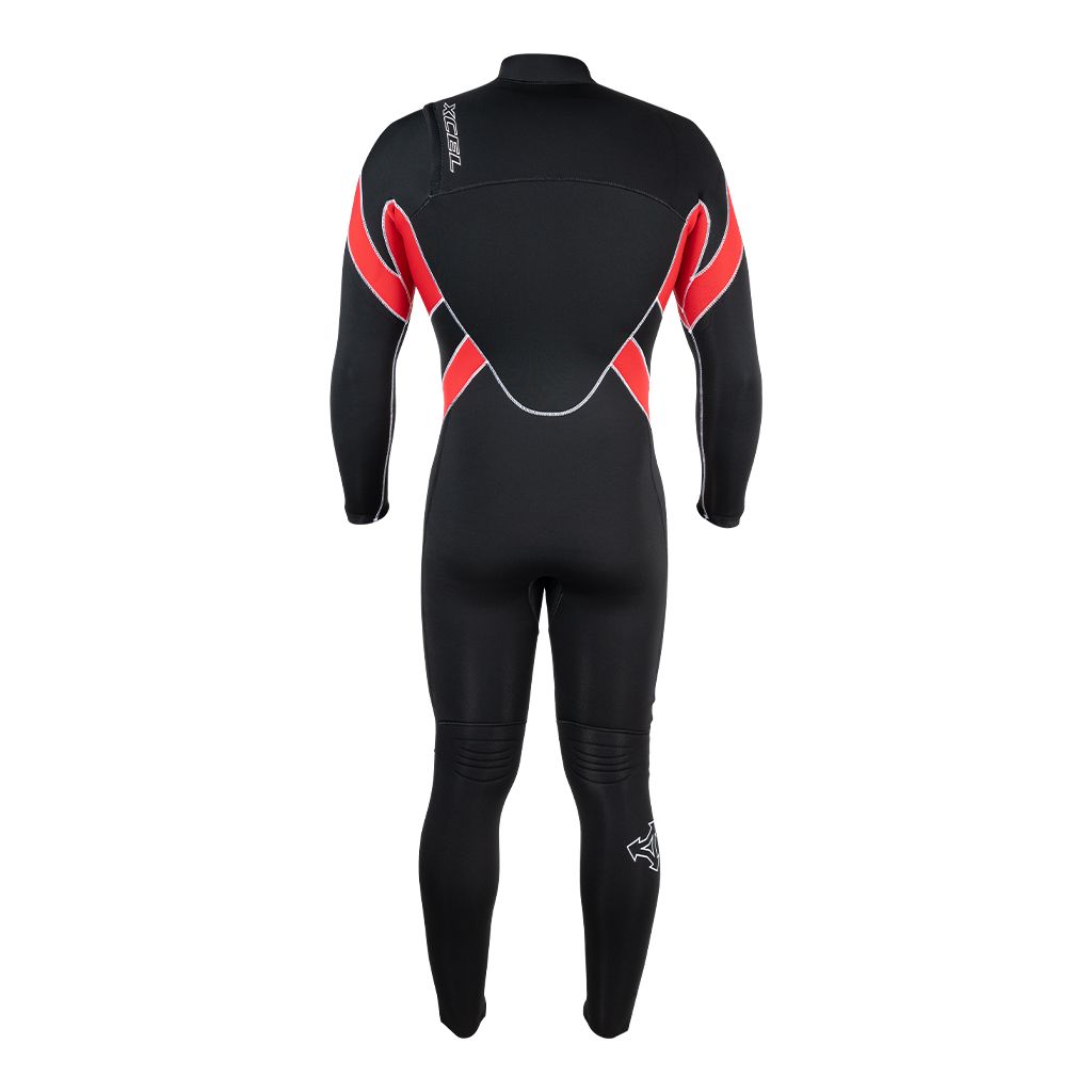 Xcel - Mens Infiniti Solution 3/2mm Wetsuit | Black/Red