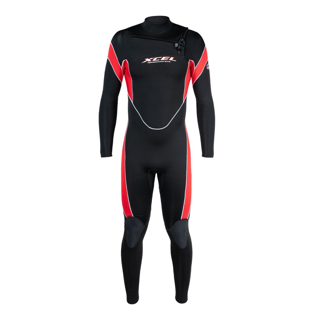 Xcel - Mens Infiniti Solution 3/2mm Wetsuit | Black/Red